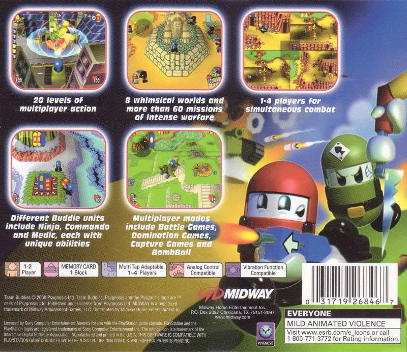 Team Buddies box back