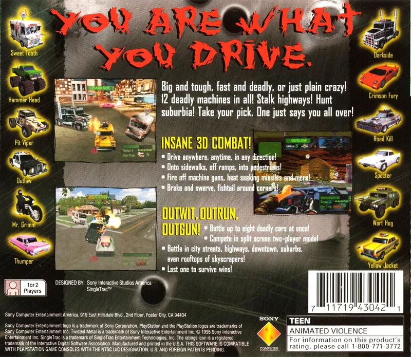 Twisted Metal box back