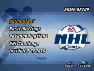 NHL 2001 screenshot