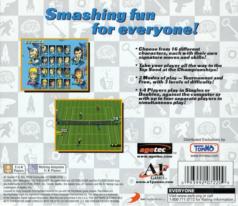 Tennis box back