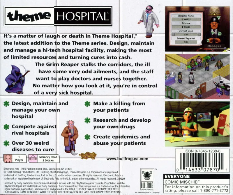 Theme Hospital box back