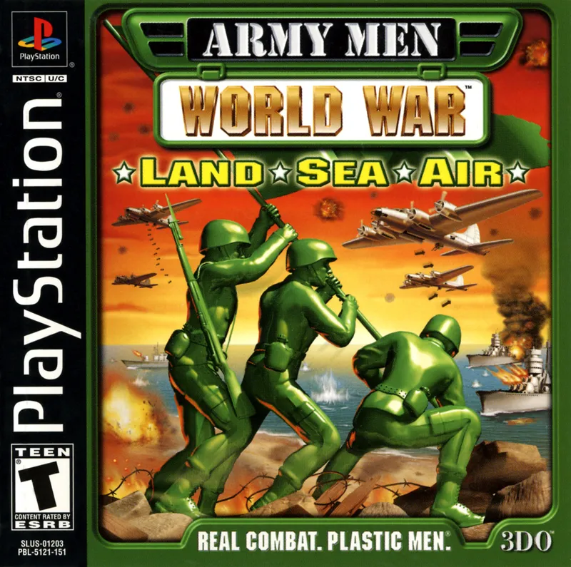 Army Men: World War: Land, Sea, Air cover art for Sony Playstation