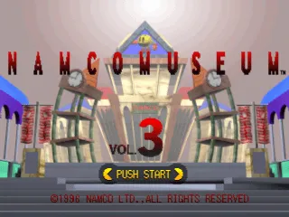 Backdrop artwork for Namco Museum Vol. 3