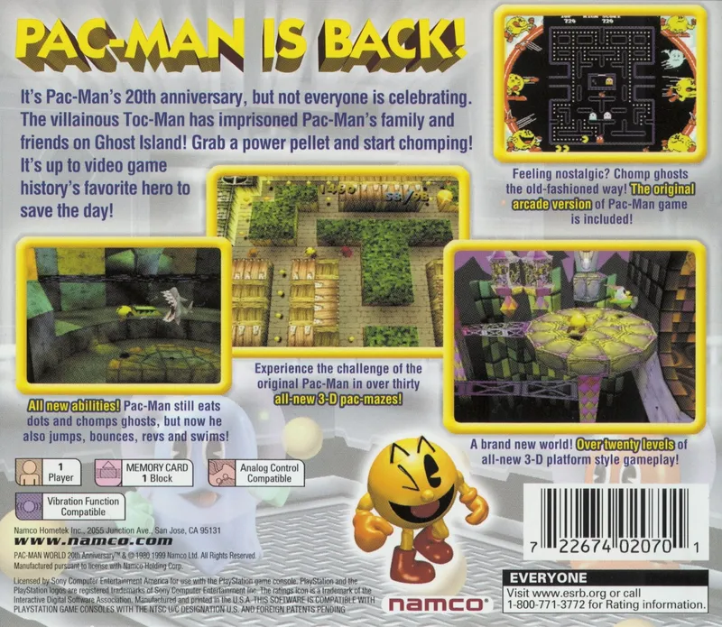 Pac-Man World box back