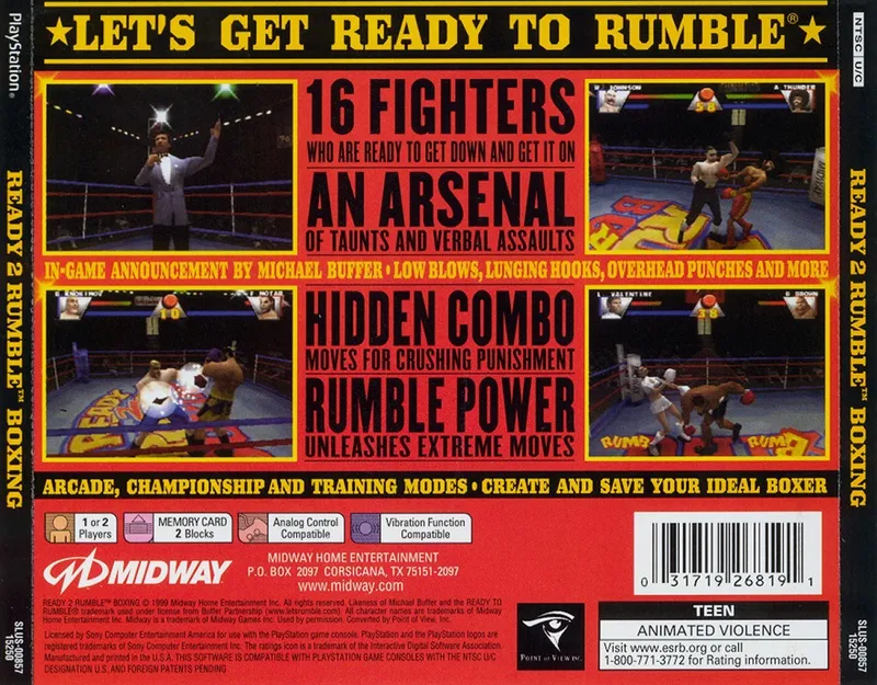 Ready 2 Rumble Boxing box back