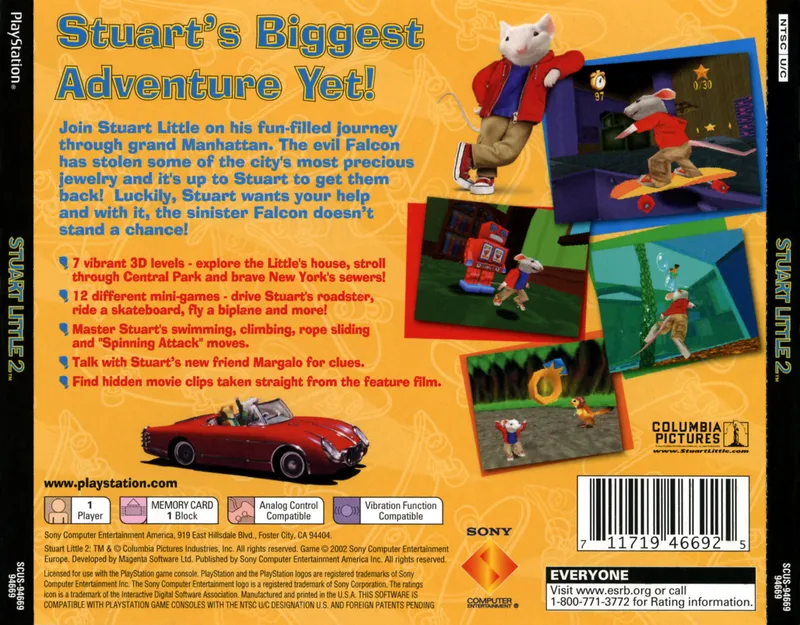Stuart Little 2 box back