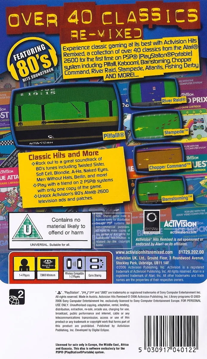 Activision Hits Remixed box back