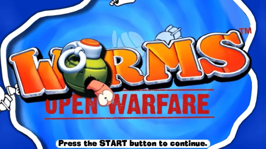 Backdrop artwork for Worms: Open Warfare