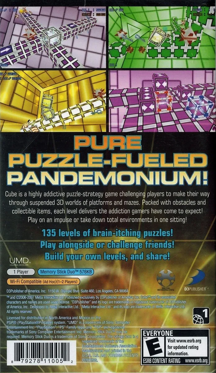 Cube box back