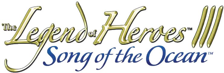 The Legend of Heroes III: Song Of The Ocean logo