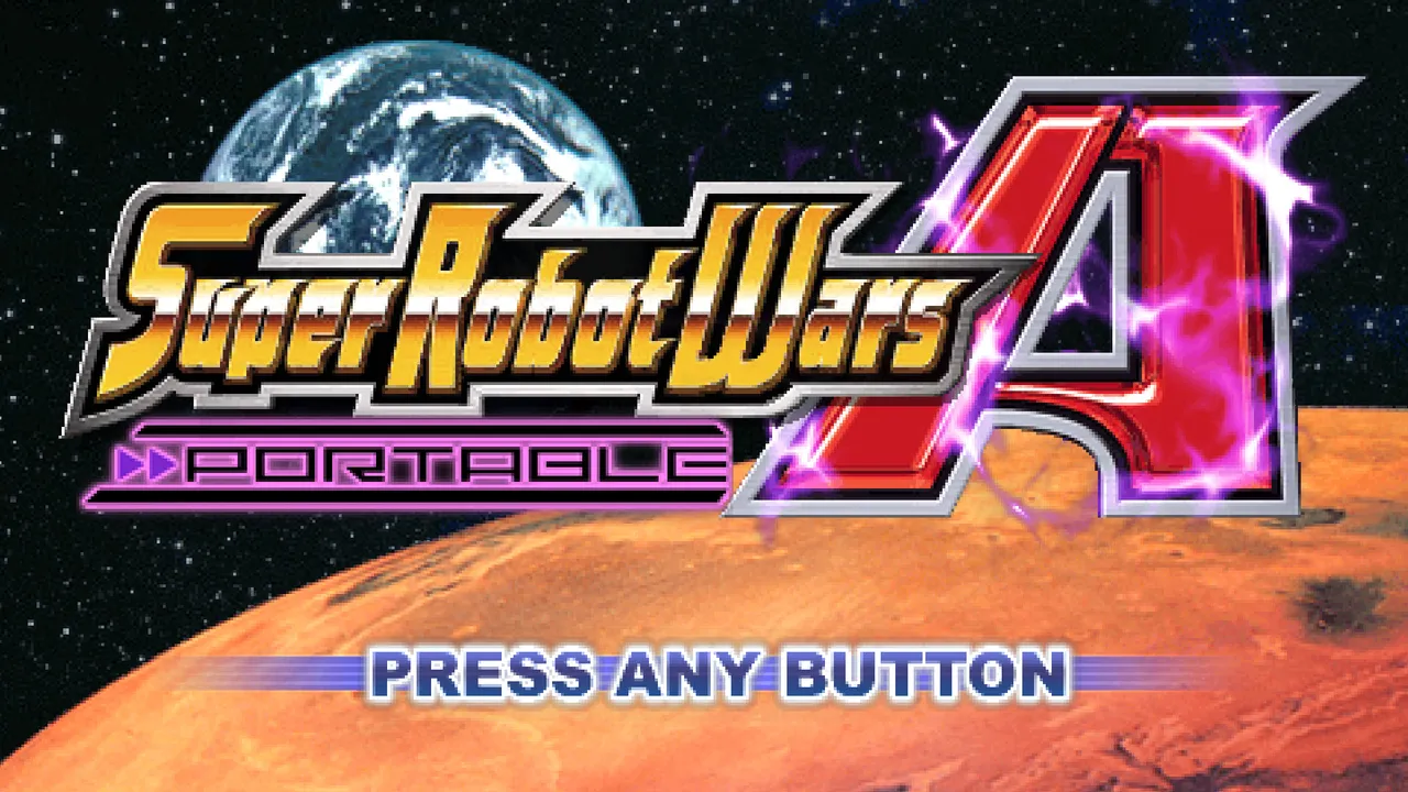 Backdrop artwork for Super Robot Wars A Portable