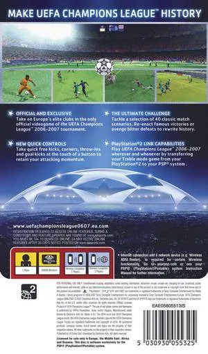 UEFA Champions League 2006-2007 box back