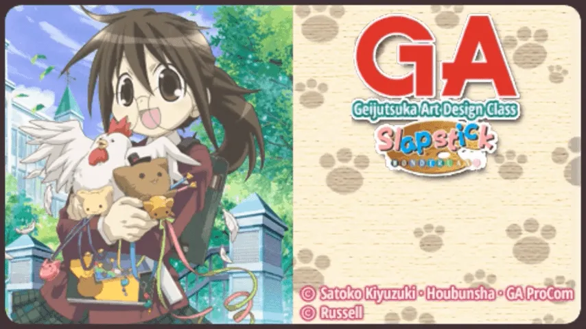 Backdrop artwork for GA: Geijutsuka Art Design Class: Slapstick Wonderland