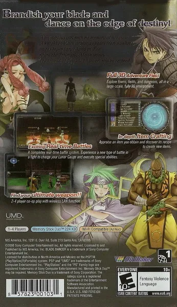 Blade Dancer: Lineage of Light box back