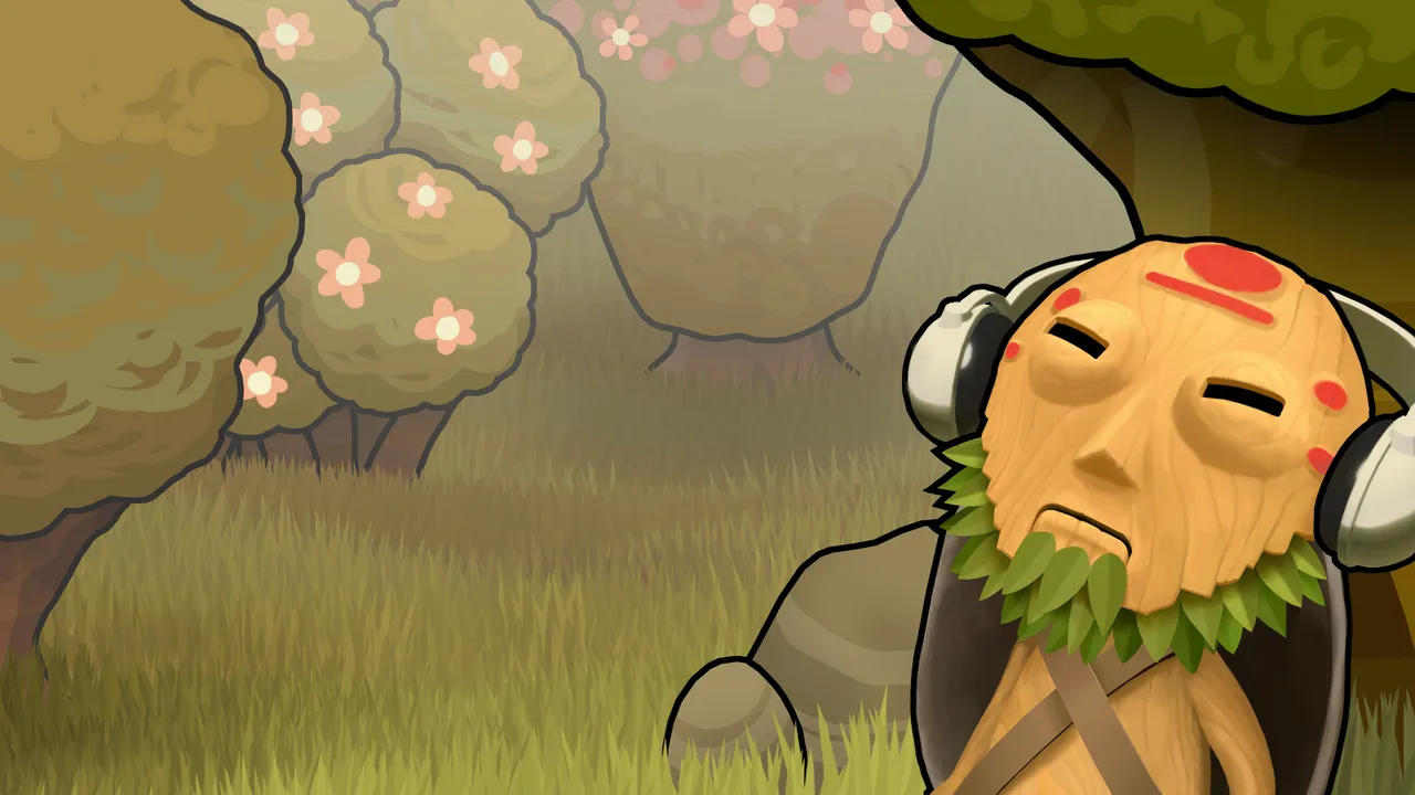 Backdrop artwork for PixelJunk Monsters Deluxe