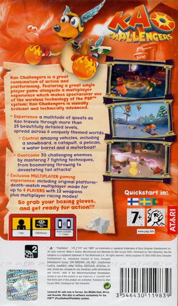 Kao Challengers box back