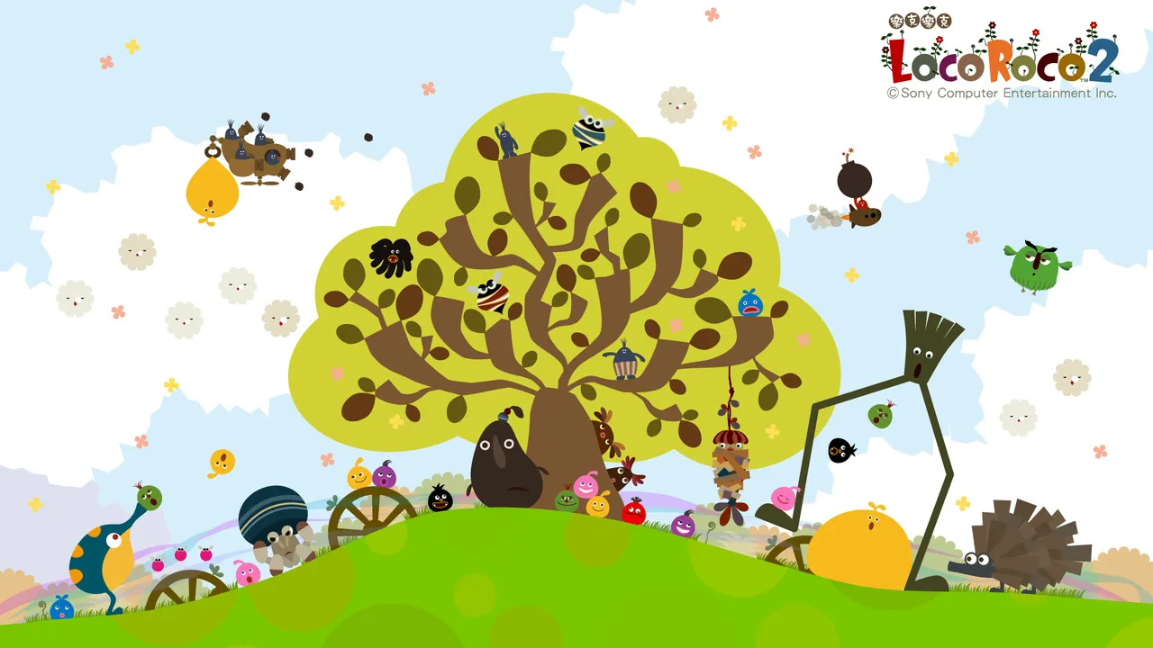 Backdrop artwork for LocoRoco 2