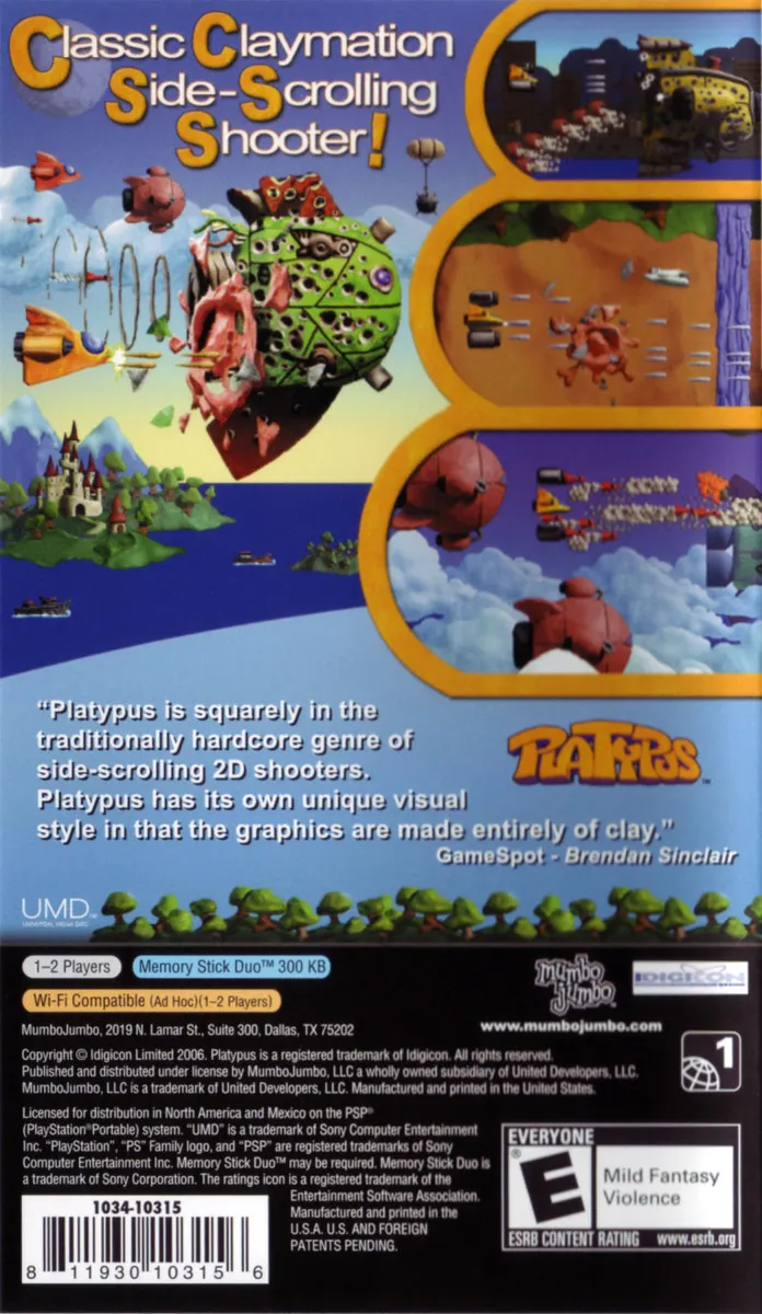 Platypus box back