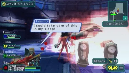 Backdrop artwork for Phantasy Star Portable 2