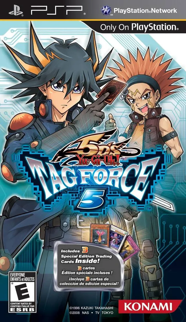 Yu-Gi-Oh! 5D's Tag Force 5 cover art for Sony PSP