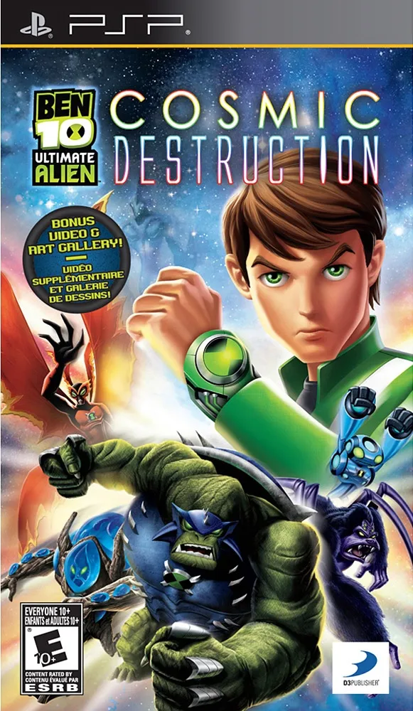 Ben 10: Ultimate Alien Cosmic Destruction box art