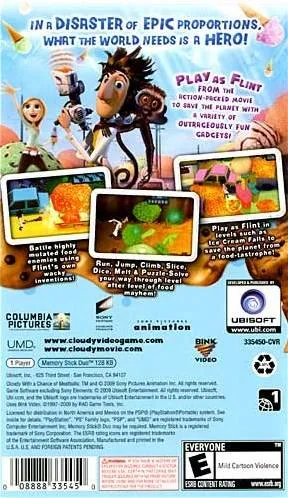 Cloudy With a Chance of Meatballs box back