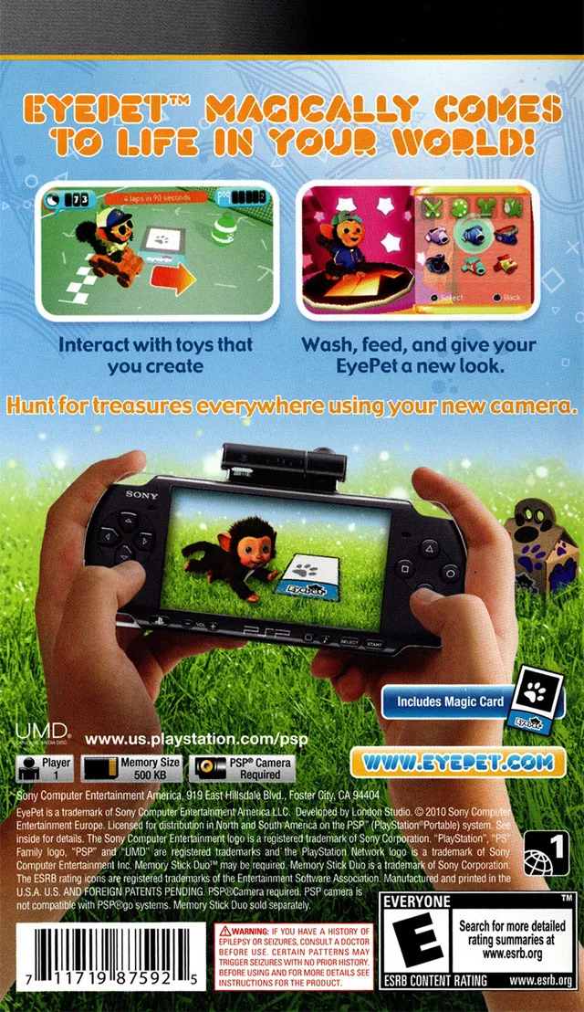 EyePet box back
