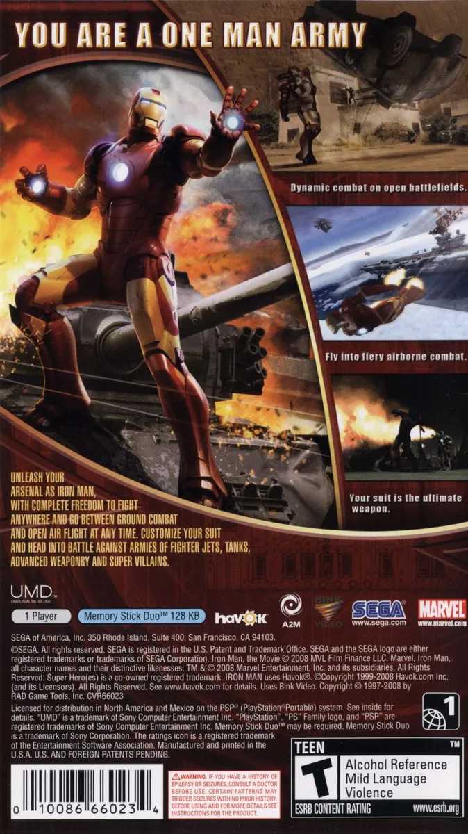 Iron Man box back