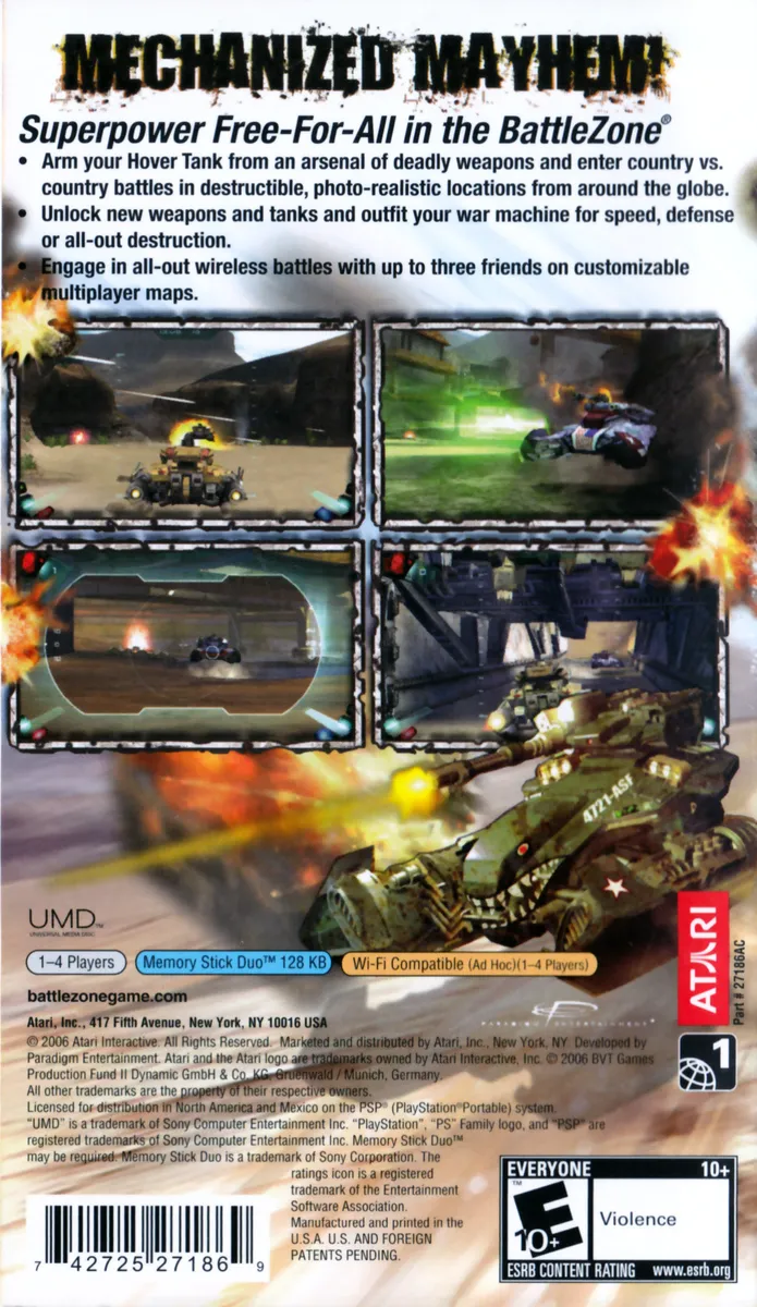 Battlezone box back