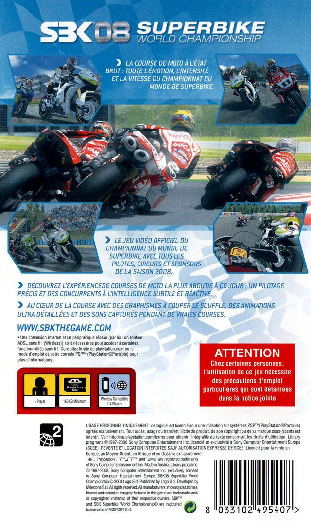 SBK Superbike World Championship box back