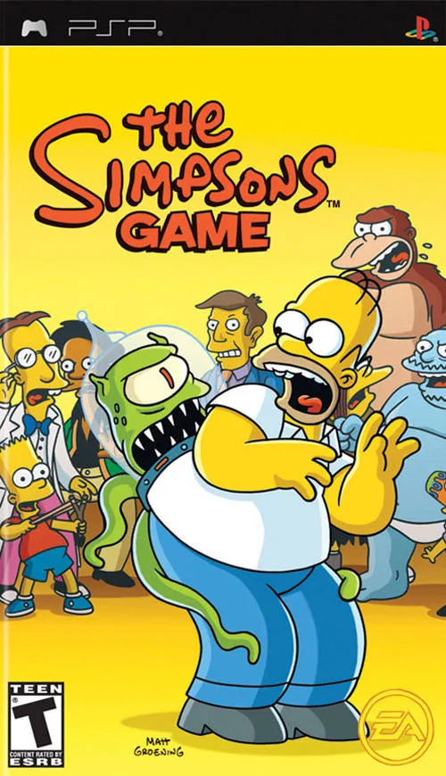 The Simpsons Game box art