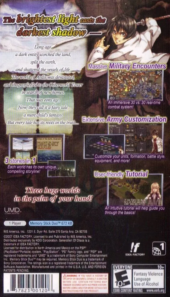 Aedis Eclipse: Generation of Chaos box back