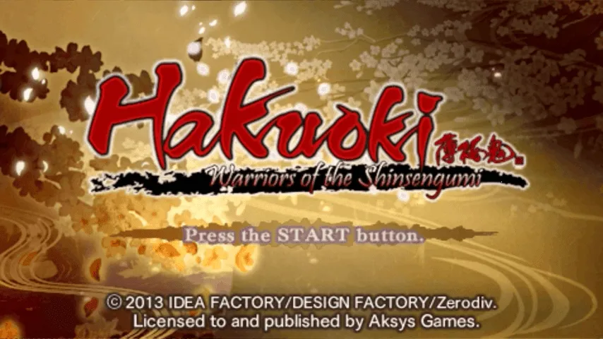 Hakuoki: Warriors of the Shinsengumi screenshot