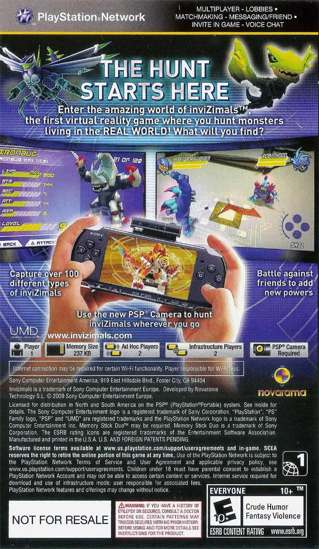 InviZimals box back