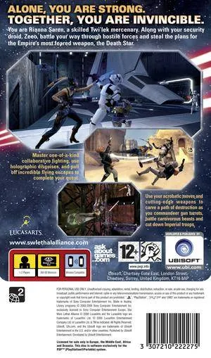 Star Wars: Lethal Alliance box back