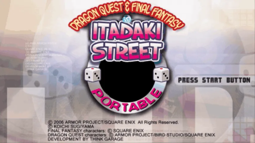 Backdrop artwork for Dragon Quest & Final Fantasy in Itadaki Street Portable