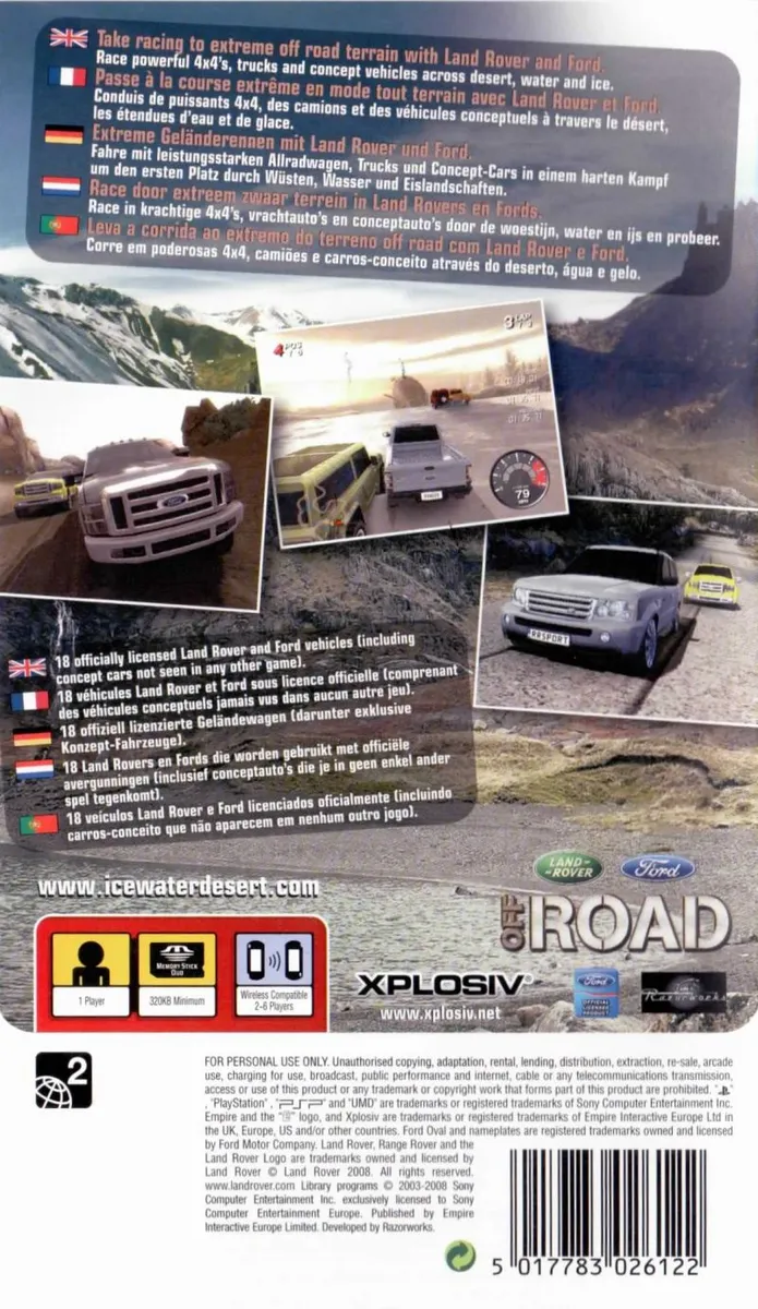 Ford Racing Off Road box back