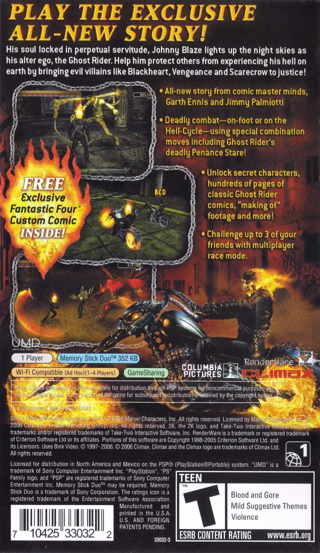 Ghost Rider box back
