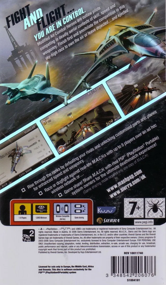 M.A.C.H.: Modified Air Combat Heroes box back