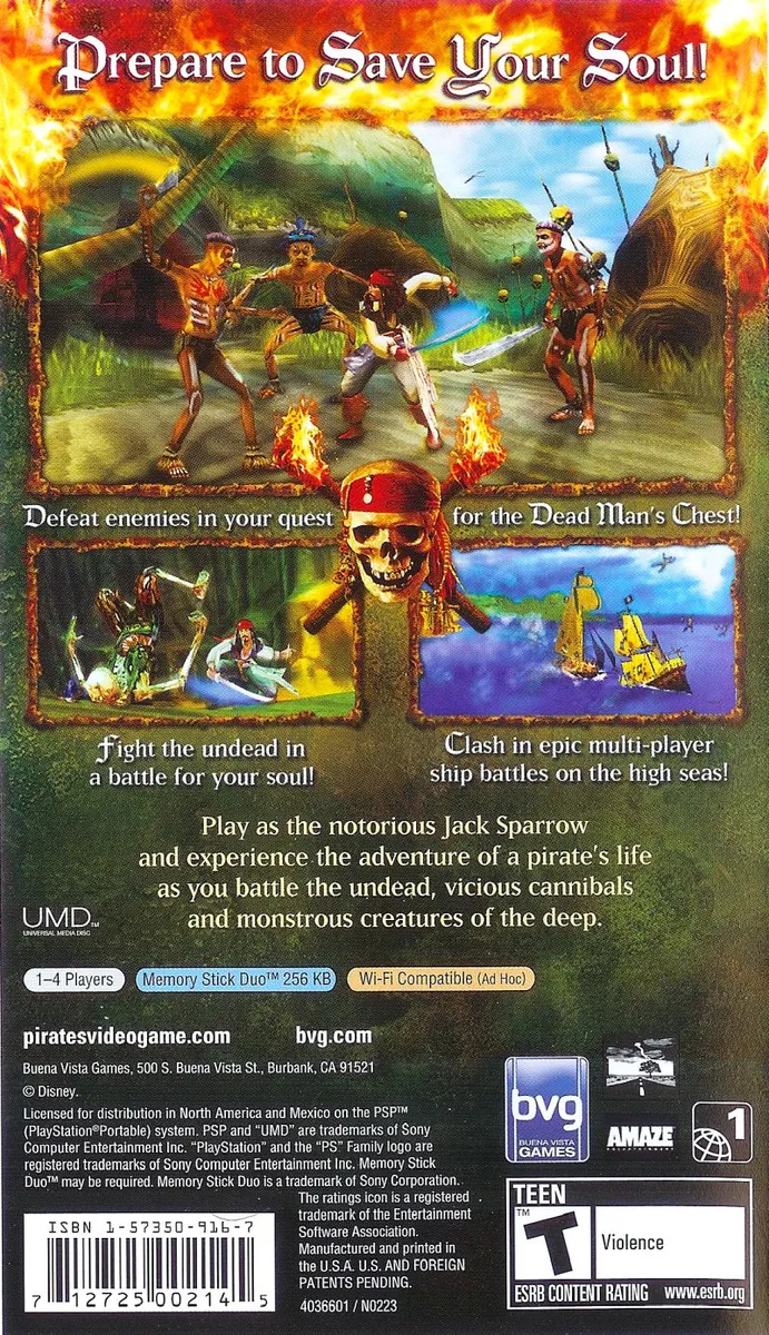 Pirates of the Caribbean: Dead Man's Chest box back