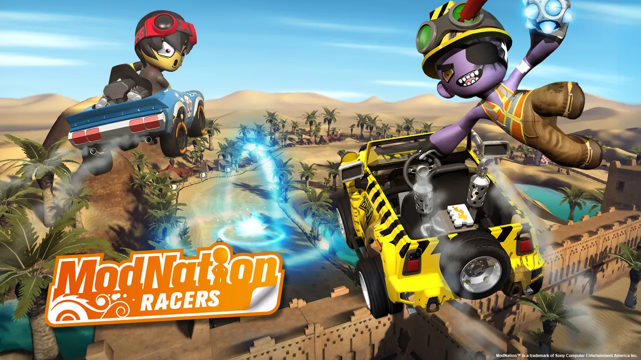 Backdrop artwork for ModNation Racers