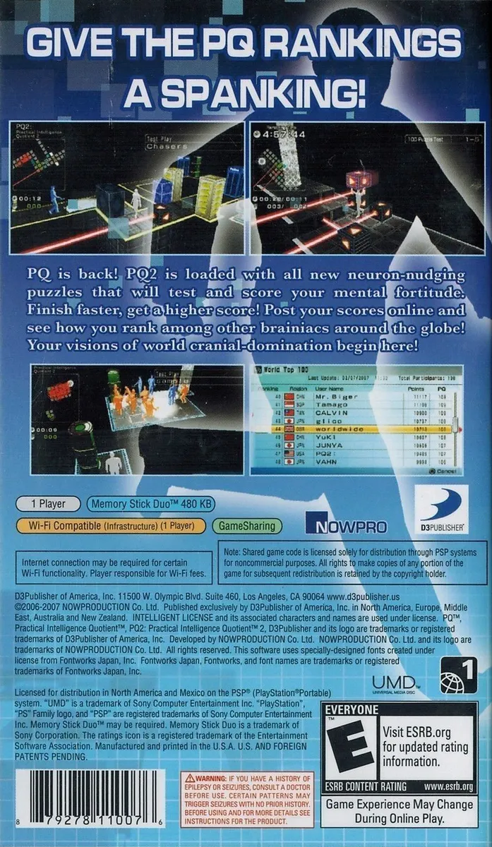 PQ2: Practical Intelligence Quotient 2 box back