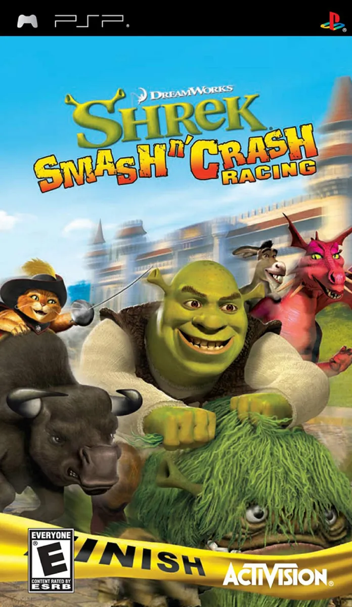 Shrek Smash n' Crash Racing box art