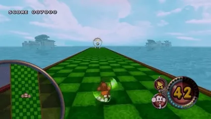 Backdrop artwork for Super Monkey Ball Adventure