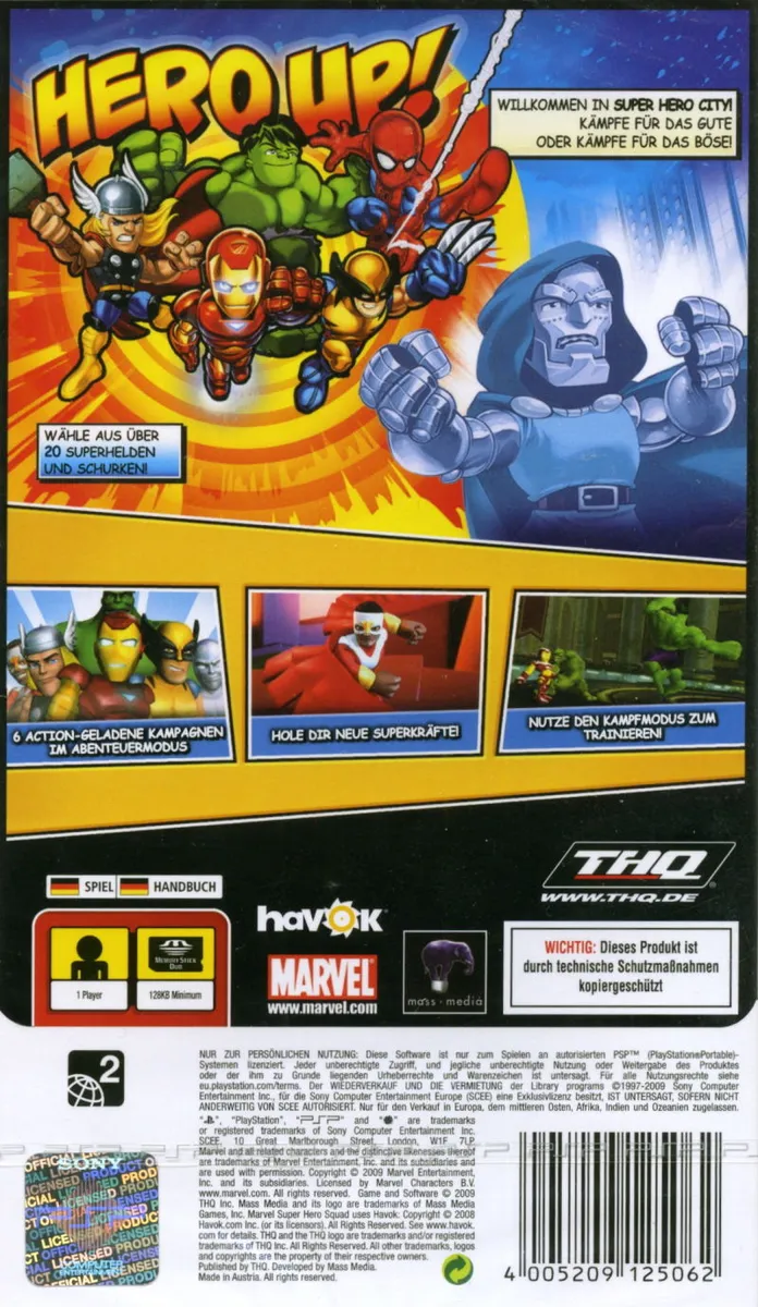 Marvel Super Hero Squad box back