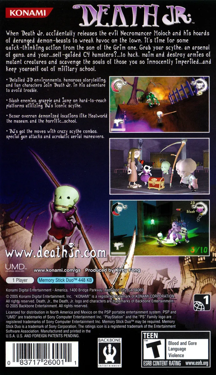 Death Jr. box back