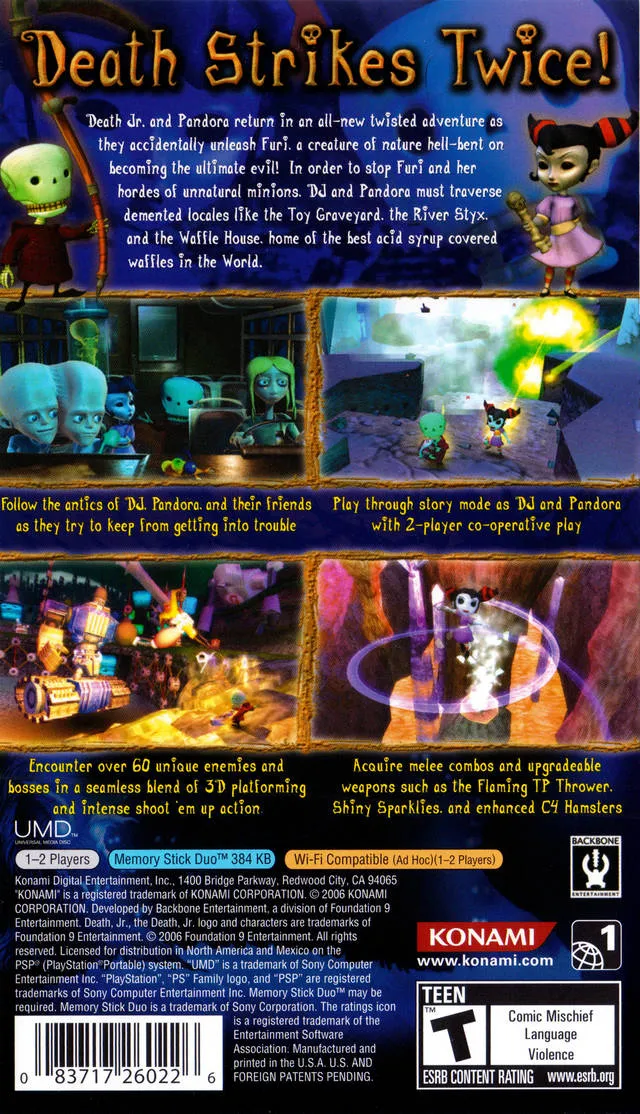 Death Jr. II: Root of Evil box back