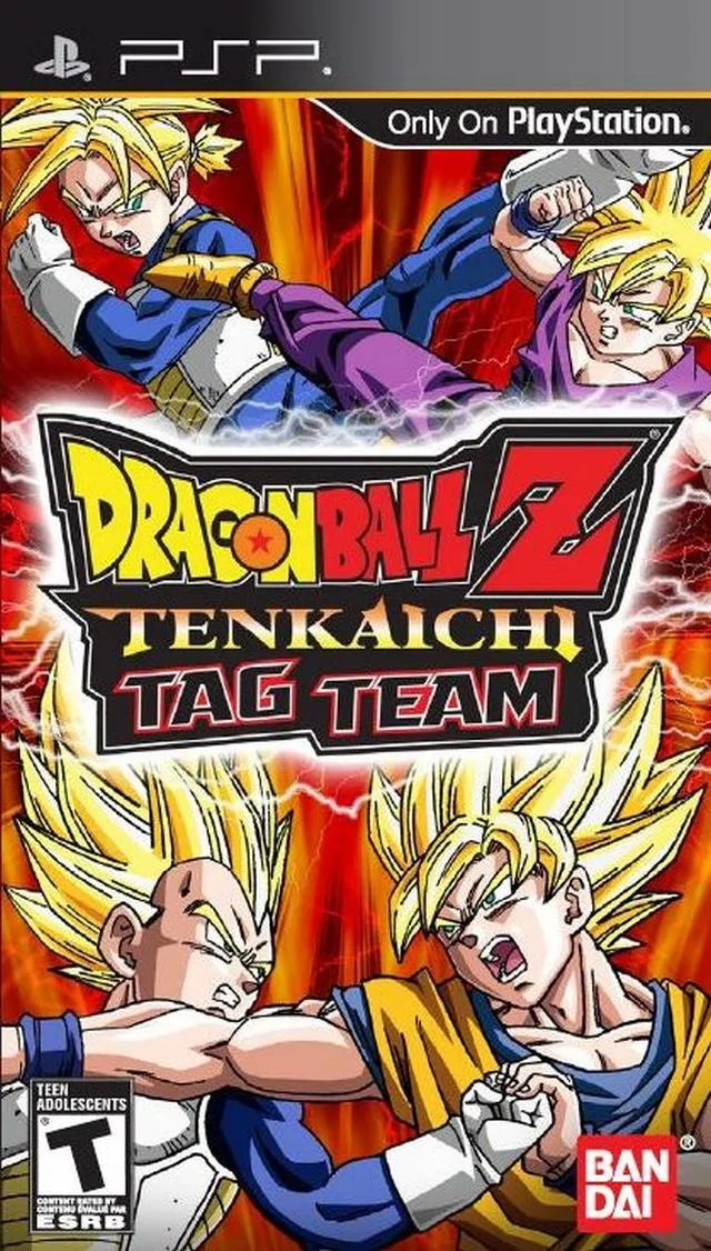 Dragon Ball Z: Tenkaichi Tag Team cover art for Sony PSP