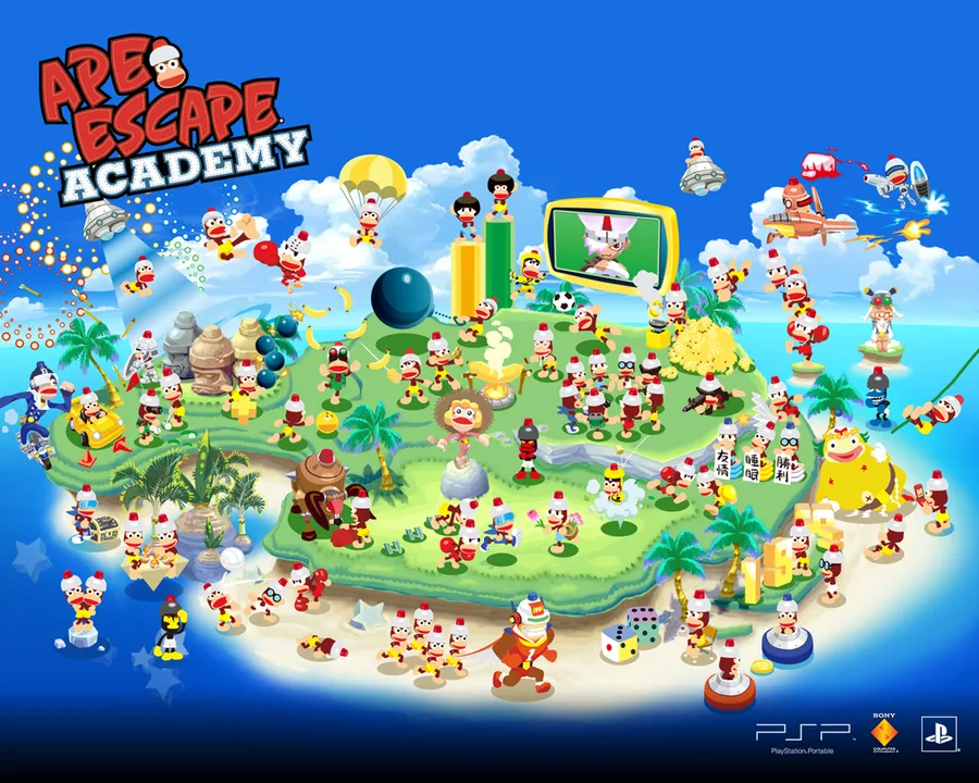Backdrop artwork for Ape Escape Academy