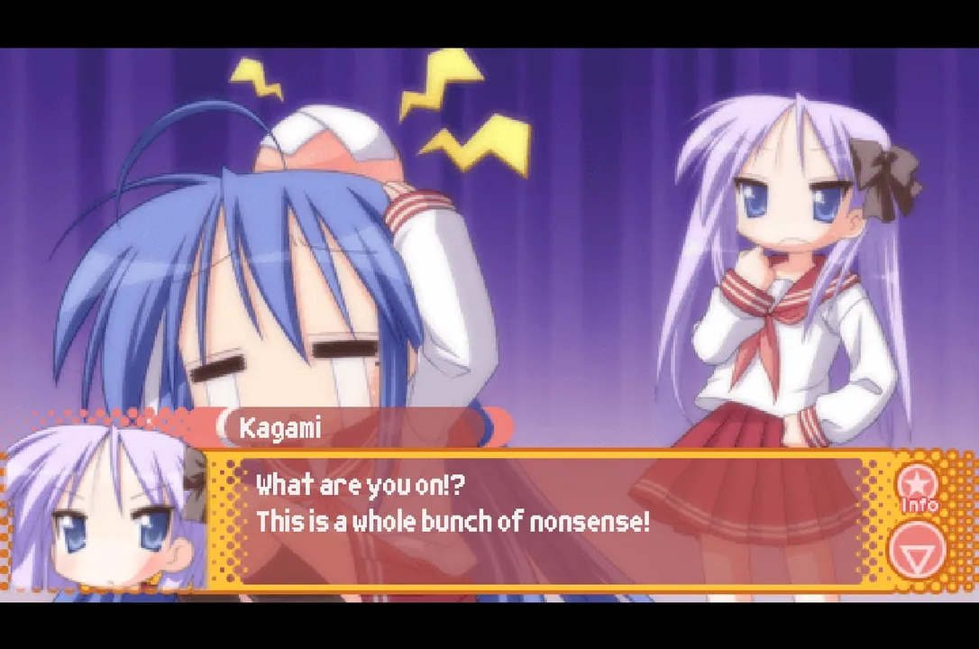Backdrop artwork for Lucky Star: Ryouou Gakuen Outousai Portable